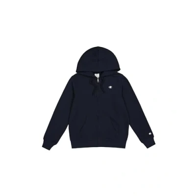 Abbildung von Champion Basic Hooded FULL ZIP Sweatjacke, Herren, Größe: Medium, Dark blue