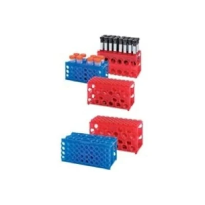 Abbildung von neoLab Polypropylen 4 Seiten Flipper Rack, Größe 1, Neon/Orange, 197 mm x 95 115
