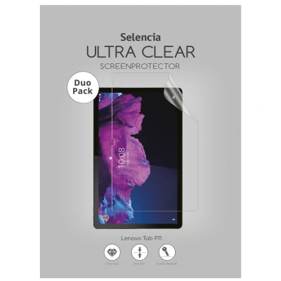 Abbildung von 2er Pack Lenovo Tab P11 Schutzfolien Selencia Duo Ultra Clear Screenprotector tablet / Plus