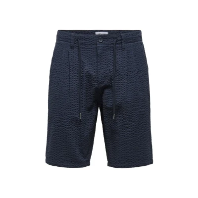 Abbildung von Only &amp; Sons LEO LIFE Seersucker NOOS Shorts, Herren, Größe: Small, Dunkelblau
