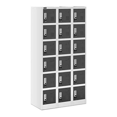 Abbildung von Fromm &amp; Starck Star_MCAB_16 Metallschrank Schließfachschrank Metallspind Spindschrank abschließbar 18 Fächer