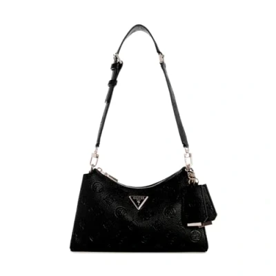 Abbildung von Guess Cresidia Shoulder BAG Handtasche, Damen, Größe: One Size, Black