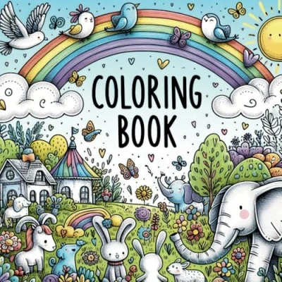 Abbildung von Creative Coloring Book: A Book for Kids to Explore Art and Fun