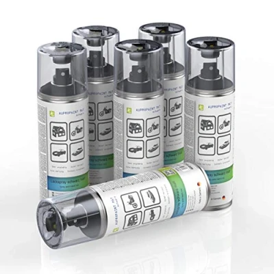 Abbildung von AUPROTEC Lackspray AUPROPAINT MAT schwarz matt Sprühlack Auto Lack Spray 3x 400ml + 1x Original Pistolengriff