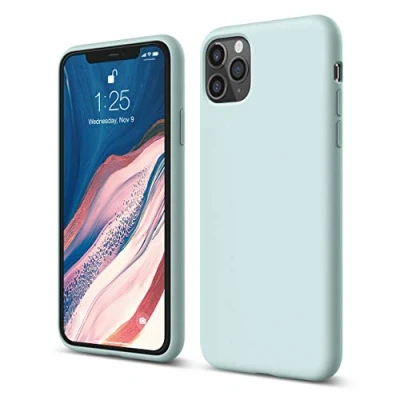 Abbildung von elago Liquid Silicone Case Kompatibel mit iPhone 11 Pro Max Hülle (6,5&quot;), Silikon Handyhülle, Rundumschutz : 3 Layer Schutzhülle (Baby Mint)