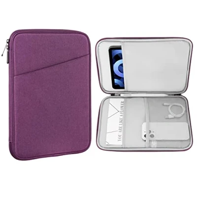 Abbildung von MoKo 9 11&quot; Tablet Tasche Hülle Kompatibel mit iPad Pro 11 M4 2024/11 Zoll Air M2 2024/iPad 10th 10,9 5/4 10,9, Galaxy Tab S9/S8/A8/A7 2022, Violett