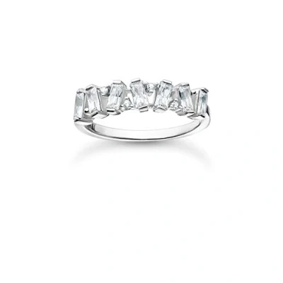 Abbildung von THOMAS SABO Damen Ring weiße Steine Silber 925 Sterlingsilber TR2346 051 14