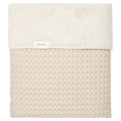 Abbildung von Koeka Babydecke Plüsch Oslo sand/pebble