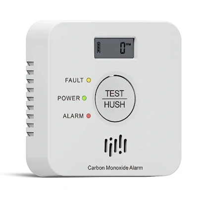Abbildung von Kohlenmonoxid Melder, 10 Jahres Batterie CO melder mit LCD Display und Silent Test Taste, EN50291 konform, Warner (TCS0202A)