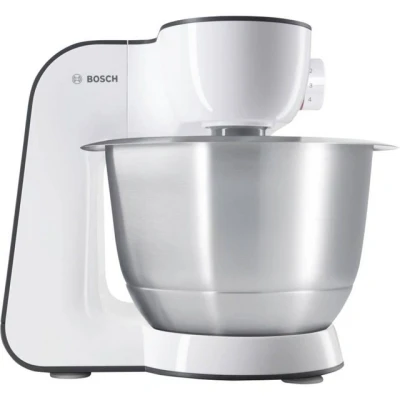 Abbildung von Bosch Home &amp; Garden Küchenmaschine Haushalt Serie 4 800 W Weiß, Anthrazit MUM50123, 800.00 W, 3.90 l Schüssel
