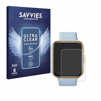 Abbildung von Savvies 6 Stück Schutzfolie für aeac IP68 1.7&quot; Displayschutz Folie Ultra Transparent