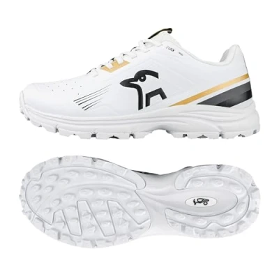 Abbildung von Kookaburra KC 3.0 Cricketschuh mit Gummisohle, Gold/Schwarz, Größe 42