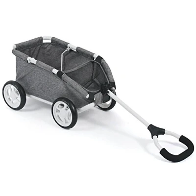 Abbildung von Ziehwagen Skipper, Jeans grey f&uuml;r Puppen und Teddys
