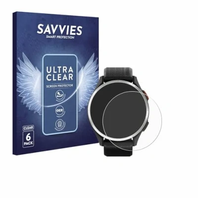 Abbildung von Savvies 6 Stück Schutzfolie für Garmin Approach S44 Displayschutz Folie Ultra Transparent