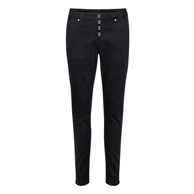 Abbildung von Cream Crsandy Baiily FIT Jeans Relaxed Fit, Damen, Größe: 33, Pitch black unwashed