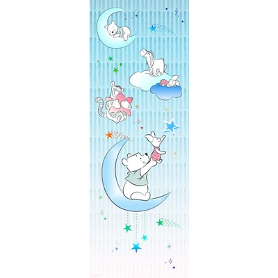 Abbildung von Komar Vliestapete &quot;Winnie the Pooh Piglet and Stars&quot;, 100x280 cm (Breite x Höhe)