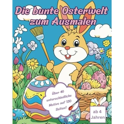 Abbildung von Die bunte Osterwelt zum Ausmalen: Farbenfrohe Abenteuer für kleine Malmeister