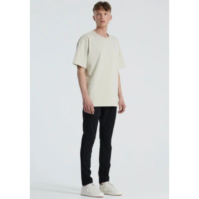 Abbildung von Denim Project Ponte ROMA Plain Stoffhose, Herren, Größe: 31x30, Black