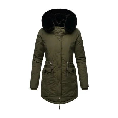 Abbildung von Navahoo Sweety Deluxe Wintermantel, Damen, Größe: XS, Dark olive