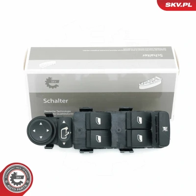 Abbildung von ESEN SKV 37SKV492 Schalter, Fensterheber fahrerseitig CITROËN: C8 II