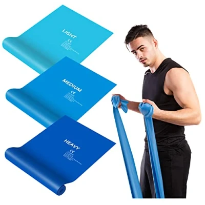 Abbildung von Fitnessbänder Widerstandsbänder Krafttraining Fitnessband Resistance Band Gymnastikband 3xGummiband Fitness Stark für Muskelaufbau Crossfit Gymnastik Yoga Männer Frauen