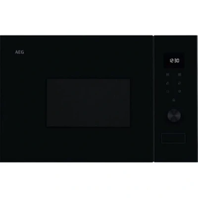 Abbildung von AEG OS5MG20EB Einbau Mikrowelle, 20 l, 800 W, Grillfunktion, LED Display, elektronische Öffnung, Schwarz mit Edelstahl Finish, Anti Fingerabdruck