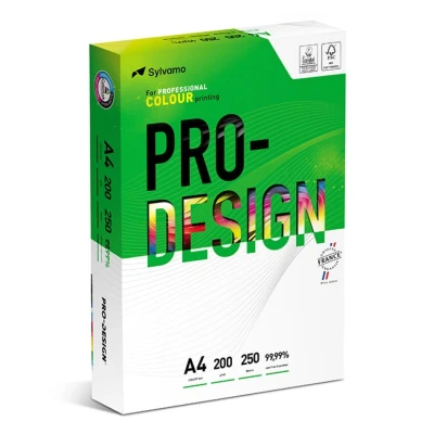 Abbildung von Kopierpapier PRO DESIGN A4 200gsm 168CIE 4 Stk.