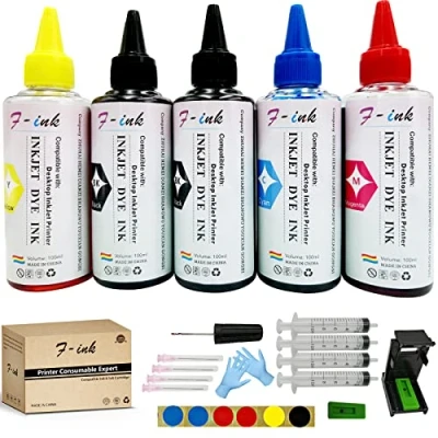 Abbildung von F INK 5 x 100 ml Tintenpatronen und Nachfüllpack für PG 560 CL 561 540 541 560XL 561XL 540XL 541XL