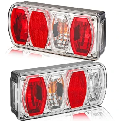 Abbildung von DARKGUARD Rückleuchten Satz für Anhänger 12v,mit E4 Prüfzeichen,7Funktion 2pcs Halogen Rücklicht Set,Wasserdicht Anhängerbeleuchtung,Heckleuchten Wohnwagen KFZ PKW