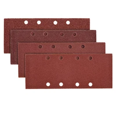 Abbildung von Navaris Schleifteller 25x Klett Schleifpapier 93x230mm 40 100 Körnung Holz Metall, 25 St.