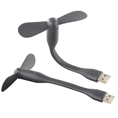 Abbildung von Callstel Gadgets: 2er Pack Flexibler USB Ventilator für PC, Notebook, Laptop, Powerbank (USB Schwanenhals Ventilator, zur Abkühlung, Klimageräte und Ventilatoren)