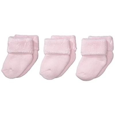 Abbildung von Sterntaler® Feinsöckchen Erstlingssocken uni, 3er Pack (3 Paar, Kindersocken, aus Baumwolle für Kinder) Babysocken mit süßen Motiven, Kurzsocken Baby Vollplüsch