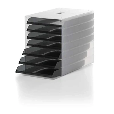 Abbildung von Durable Schubladenbox Idealbox, 7 Fächer, grau, 1712000050