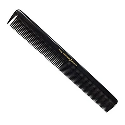 Abbildung von Hercules Sägemann 5240 Profi Haarschneidekamm Naturkautschuk Haarkamm mit 2 Zahnungen grob + fein 8,5 Zoll Universal Kamm extra lang