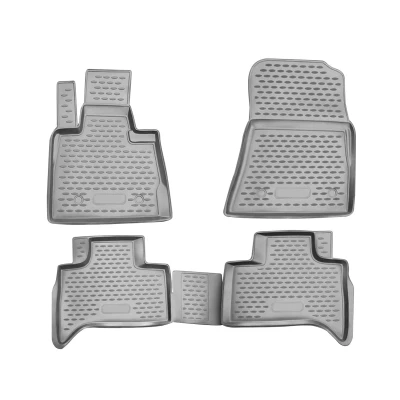 Abbildung von OMAC 1223444G Fußmattensatz Gummi, TPE (thermoplastischer Elastomer) 4 grau BMW: X5