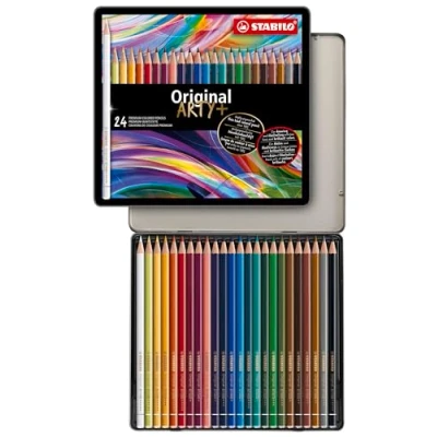 Abbildung von STABILO Künstlerstift Original Premium Buntstift 24er Metalletui
