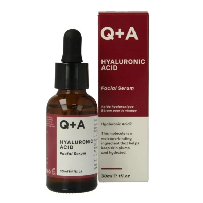Abbildung von Q+A Hyaluronsäure Serum. Ein äußerst feuchtigkeitsspendendes gesichtsserum für gesunde und pralle Haut. 30 ml