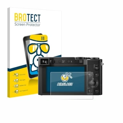 Abbildung von BROTECT Schutzglas für Panasonic Lumix DMC TZ101 Schutzfolie Panzer Folie Glas [Extrem Kratzfest 9H, Anti Fingerprint, Ultra Transparent]