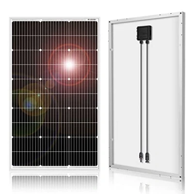 Abbildung von DOKIO 100W 18V Solarpanel Monokristallin Solarmodul 100 Watt für 12V Batterien ideal Wohnmobil, Camping, Gartenhaus