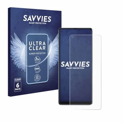 Abbildung von Savvies 6 Stück Schutzfolie für Cubot Max 3 Displayschutz Folie Ultra Transparent