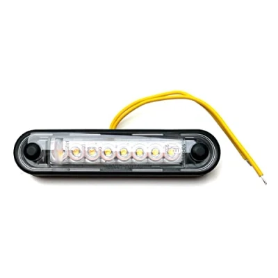 Abbildung von Fristom Gelbe LED Begrenzungsleuchte Seitenleuchte 12V 24V E9 für LKW PKW Anhänger
