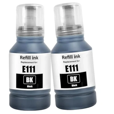 Abbildung von LAIPENG 111 Tinte Kompatibel für Epson ET M1100 M1120 M1140 M1170 M1180 M2120 M2140 M2170 M3140 M3170 M3180 Drucker (BK*2)