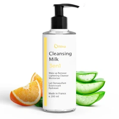Abbildung von 3in1 Feuchtigkeitsspendende Reinigungsmilch Make Up Entferner Beruhigt Trockene Haut Hochverträglicher Gesichtsreiniger Vegan, Parabenfrei Reinigt und Strahlt, 200 ML