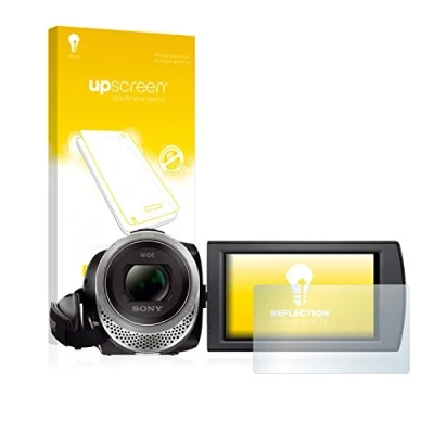 Abbildung von upscreen Entspiegelungs Schutzfolie für Sony FDR AX53 Displayschutz Folie Matt [Anti Reflex, Anti Fingerprint]