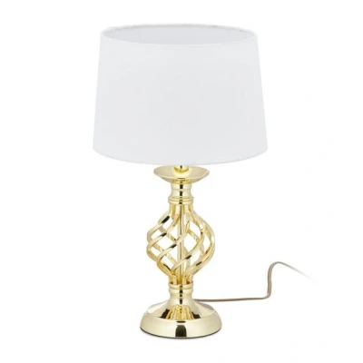 Abbildung von relaxdays Tischleuchte Tischlampe modern dimmbar, Gold