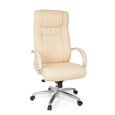 Abbildung von hjh OFFFICE XXL G 600 Chefsessel mit extra hoher Rückenlehne, höhenverstellbar, Beige, 724010