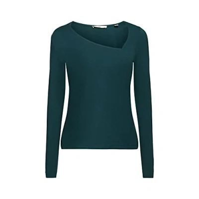 Abbildung von edc by Esprit Longsleeve Langarmshirt, Damen, Größe: XS, Dark teal green
