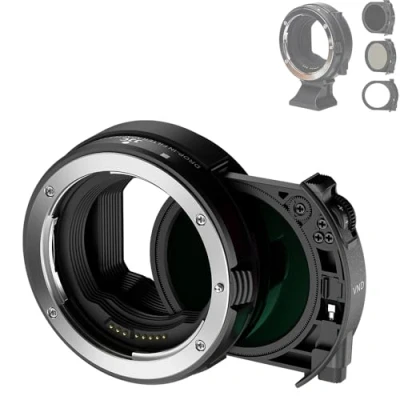 Abbildung von JJC EF EOS R Adapter mit Drop In C PL + Variablem ND Filter, ersetzt Canon Filter Mount für EF/EF S Objektiv auf RF Kamera R10 R7 R6 R5 RP