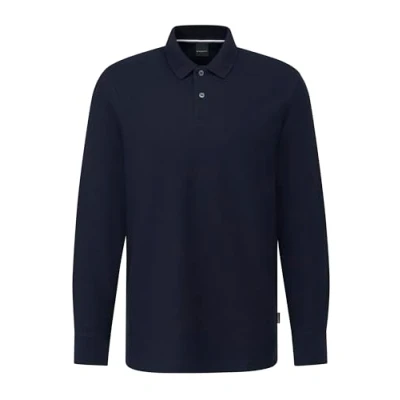 Abbildung von bugatti Langarm Poloshirt, mit langen Ärmeln