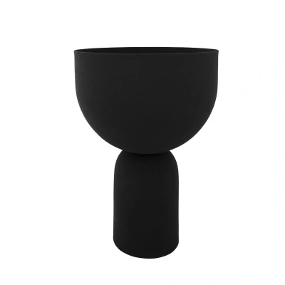 Abbildung von AYTM Blumentopf Torus, schwarz, Ø 22 cm, Höhe 30,6 Eisen